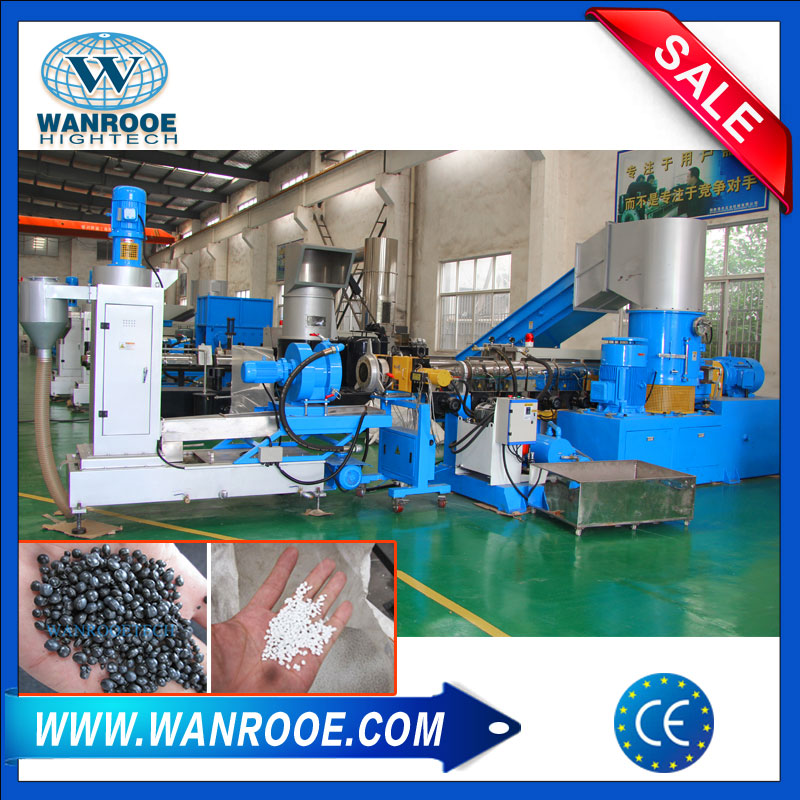 compactor pelletizing line, waste plastic pelletizer, plastic pelletizing line, plastic bag pelletizer, plastic film pelletizing line