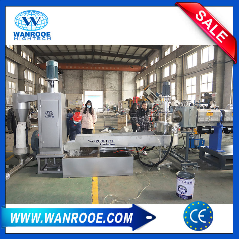 Plastic Bottle Pelletizer PP HDPE Flake Recycling Pelletizing Machine