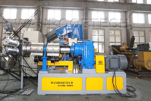 Plastic Film Bag Compactor Granulator Agglomerator Pelletizing Machine Second Stage Screw Extruder