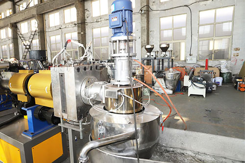 Plastic Barrel Recycling Bucket Granulator Pelletizer Machine Water Ring Cutting System